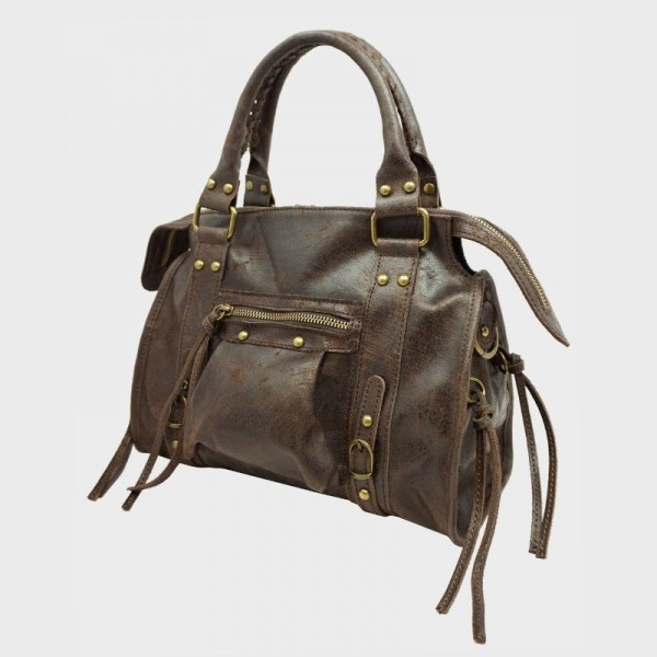 Anais - Sac à main en cuir Naples