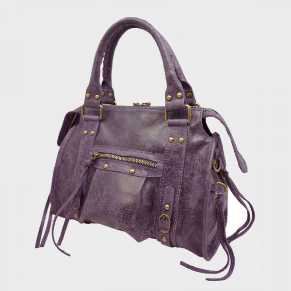 Anais - Sac à main en cuir Naples