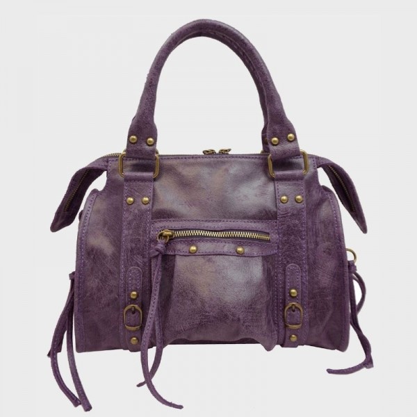 Anais - Sac à main en cuir Naples