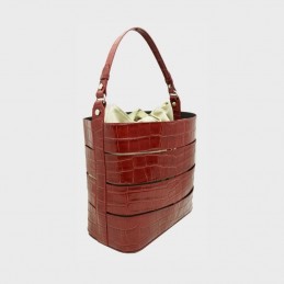 Anais - Sac seau Claudie Croco