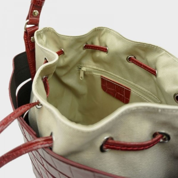 Anais - Sac seau Claudie Croco