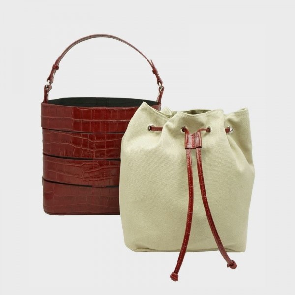 Anais - Sac seau Claudie Croco