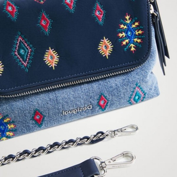 Desigual - Sac bandoulière brodé...