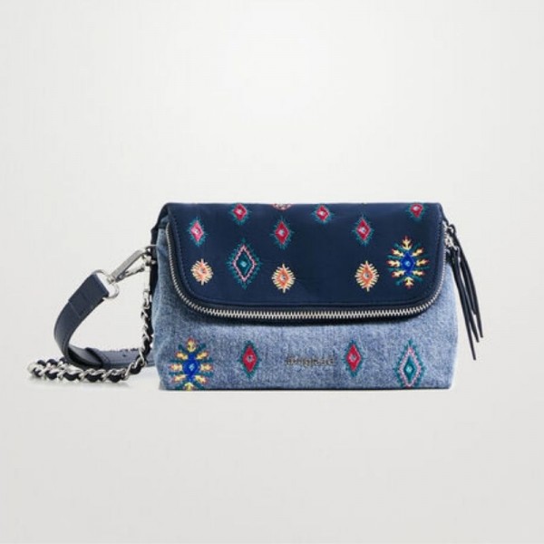 Desigual - Sac bandoulière brodé...