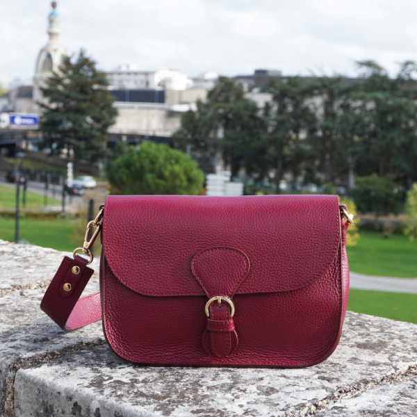 Anais - Sac porté épaule en cuir avec...