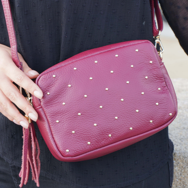 Anais - Sac bandoulière en cuir...