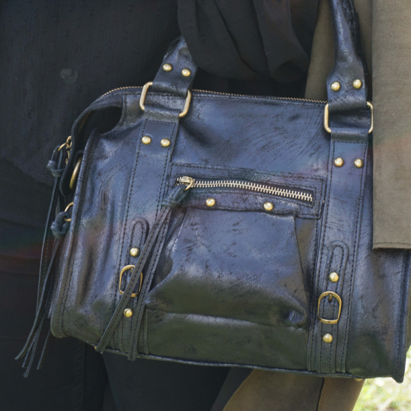 Anais - Sac à main en cuir Naples