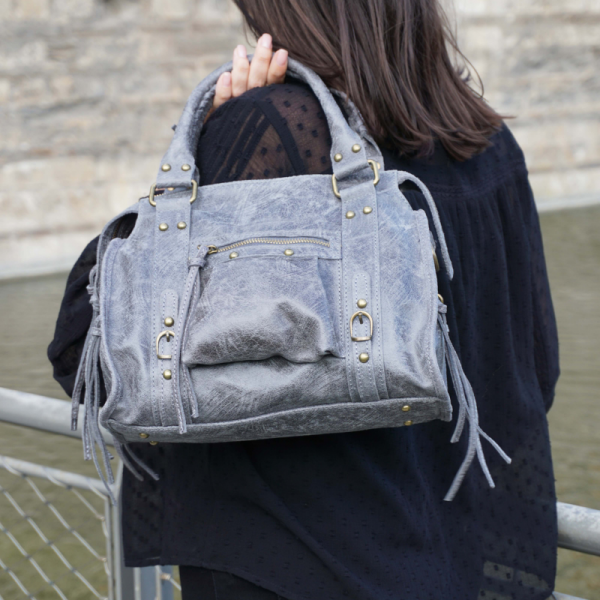 Anais - Sac à main en cuir Naples
