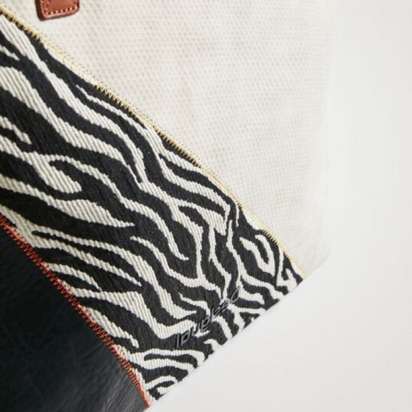 Desigual - Sac cabas XL patchwork...