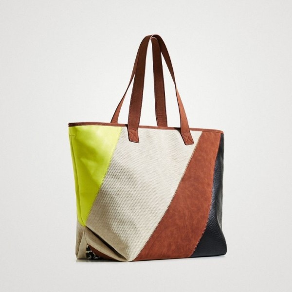 Desigual - Sac cabas XL patchwork...