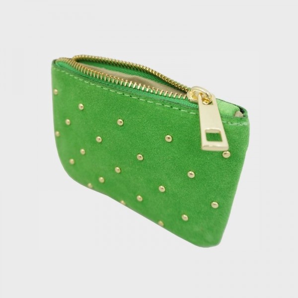 Anais - Pochette zippée et cloutée en...