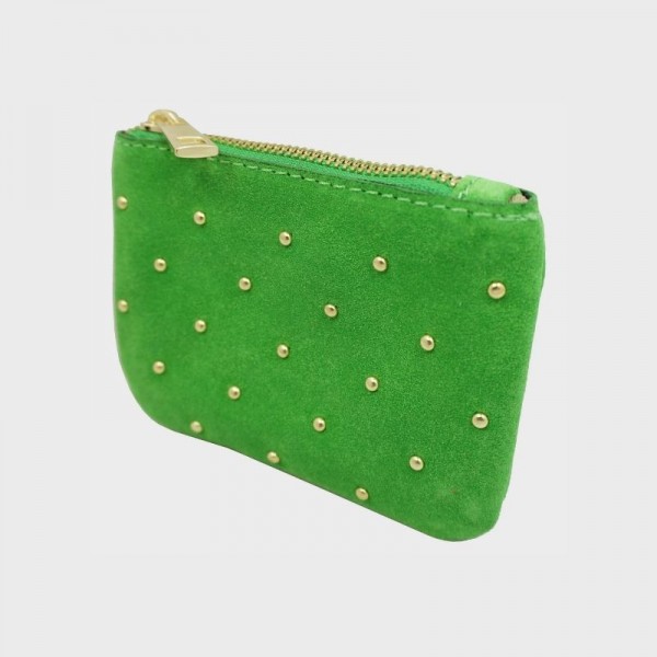 Anais - Pochette zippée et cloutée en...