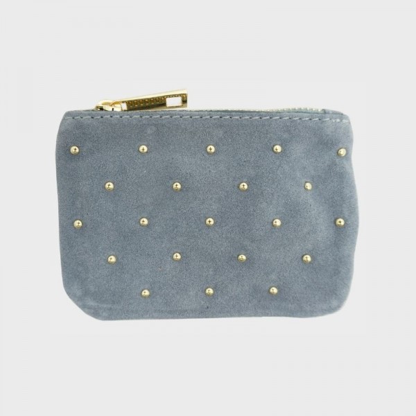 Anais - Pochette zippée et cloutée en...