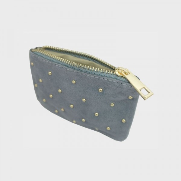 Anais - Pochette zippée et cloutée en...