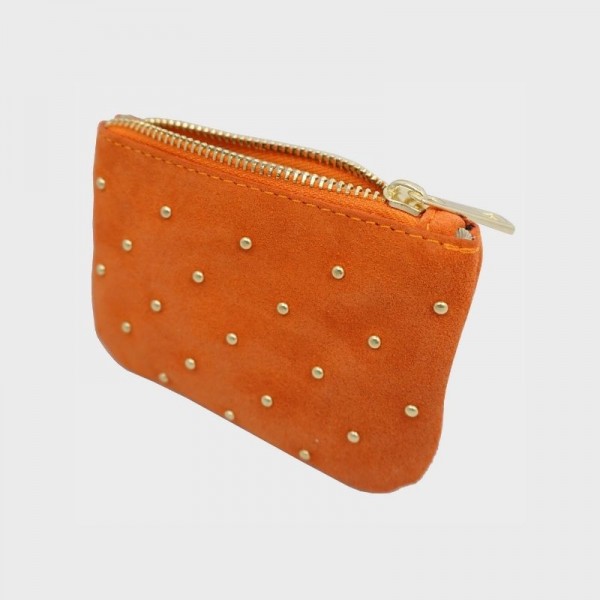 Anais - Pochette zippée et cloutée en... Anais - Pochette zippée et cloutée en...