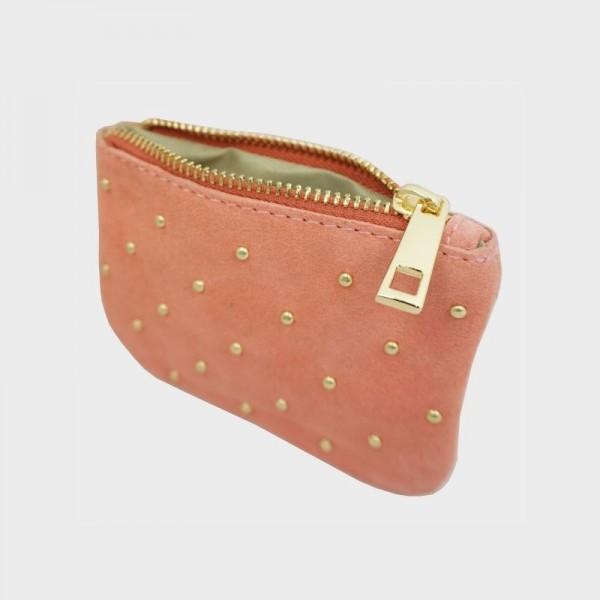 Anais - Pochette zippée et cloutée en... Anais - Pochette zippée et cloutée en...