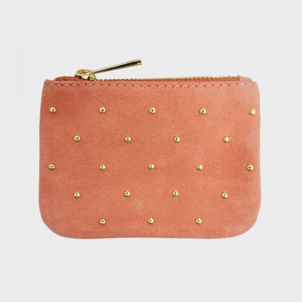 Anais - Pochette zippée et cloutée en... Anais - Pochette zippée et cloutée en...