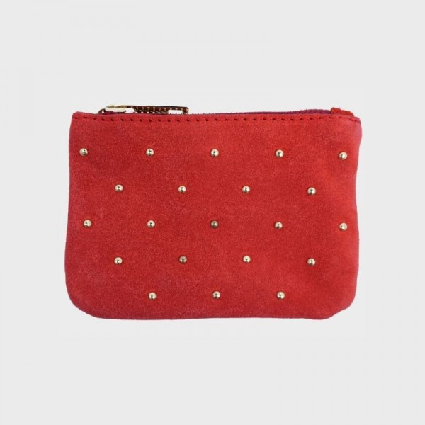 Anais - Pochette zippée et cloutée en... Anais - Pochette zippée et cloutée en...