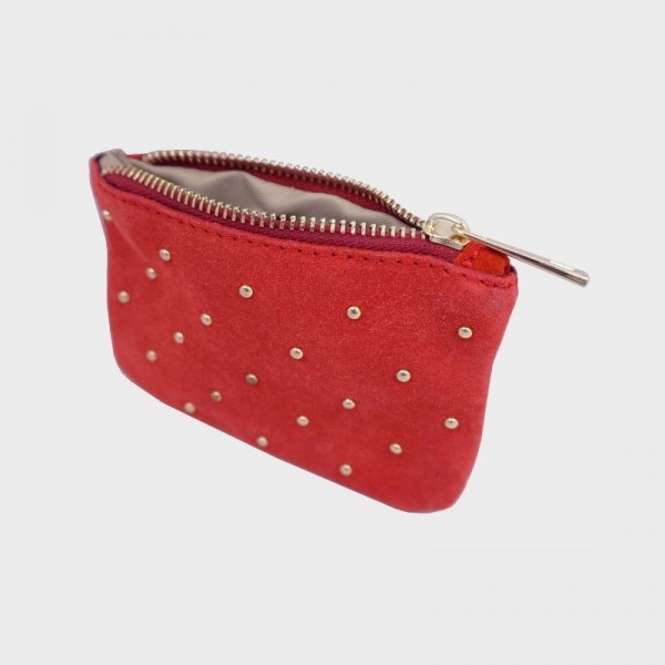 Anais - Pochette zippée et cloutée en... Anais - Pochette zippée et cloutée en...