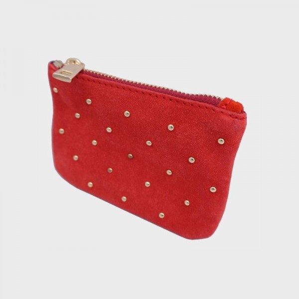 Anais - Pochette zippée et cloutée en... Anais - Pochette zippée et cloutée en...