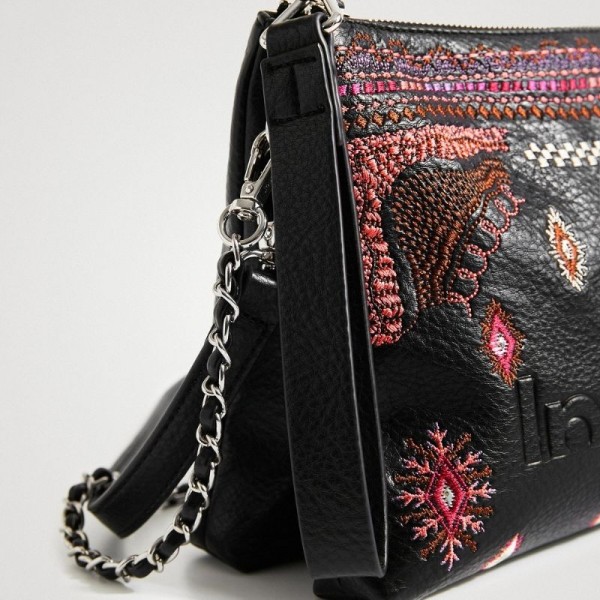 Desigual - Sac bandoulière broderies...