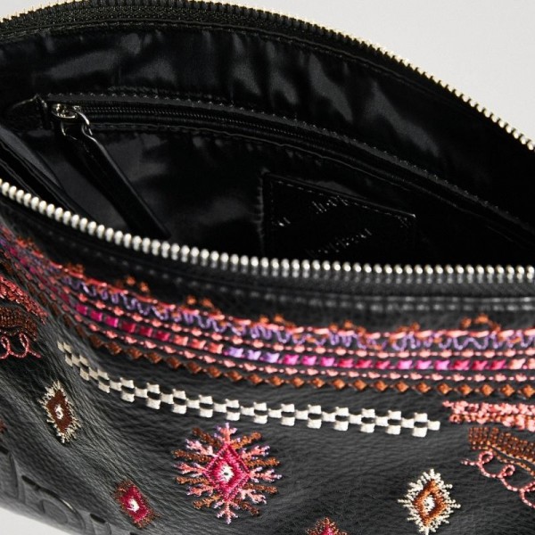 Desigual - Sac bandoulière broderies...
