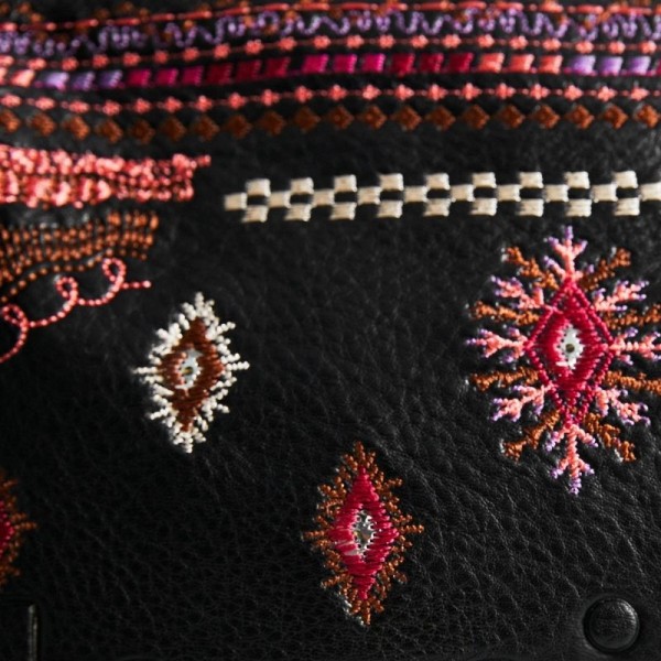 Desigual - Sac bandoulière broderies...