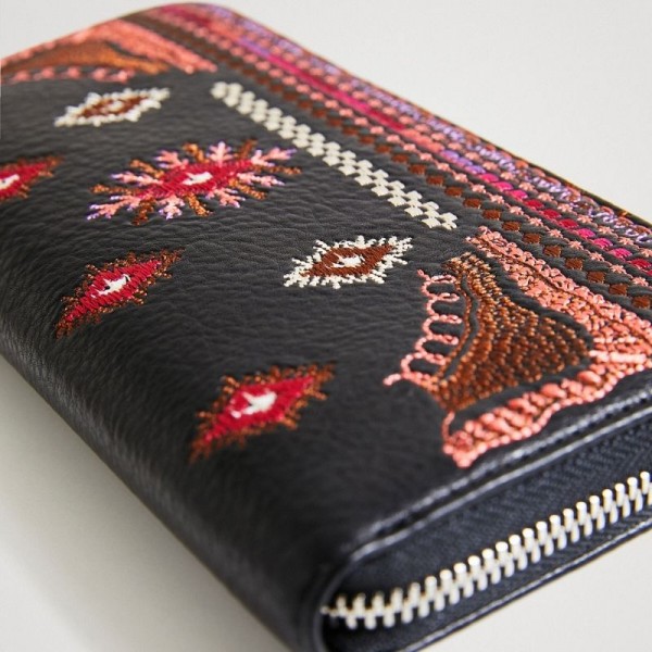 Desigual - Portefeuille brodé...