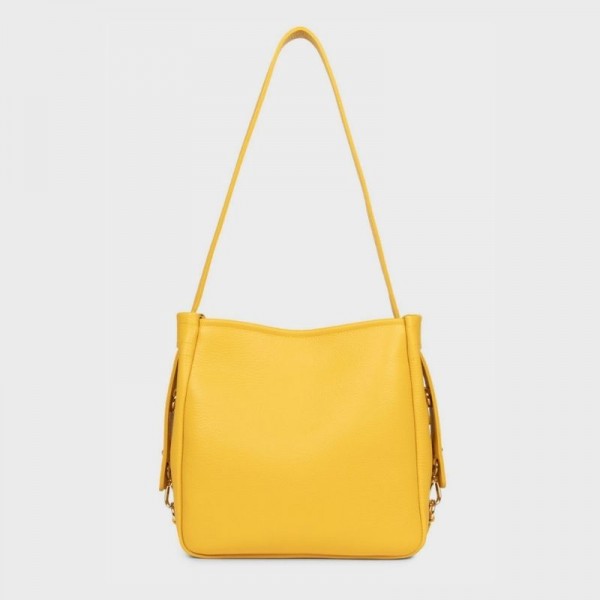 Lancaster - Sac seau en cuir Foulonné... Lancaster - Sac seau en cuir Foulonné...