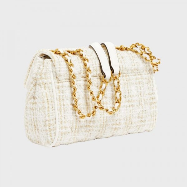 Guess - Sac bandoulière tweed Kimi