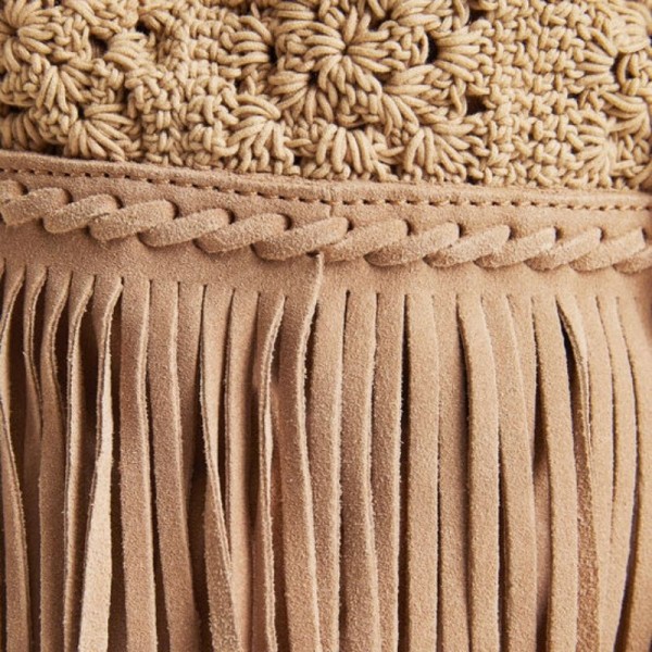 Desigual - Sac à franges en cuir... Desigual - Sac à franges en cuir...