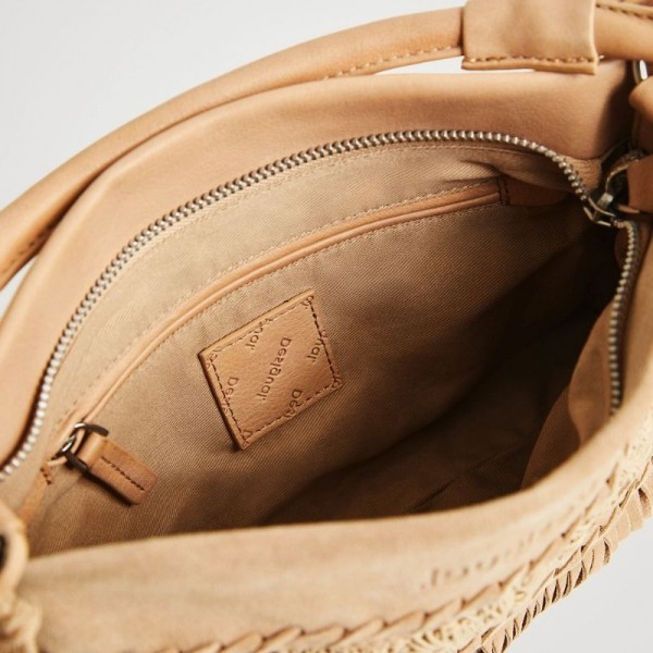 Desigual - Sac à franges en cuir...