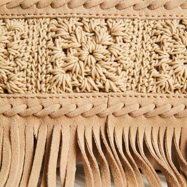 Desigual - Sac à franges en cuir...