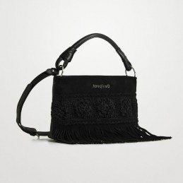 22saxl06 Sac à franges en cuir Desigual 2