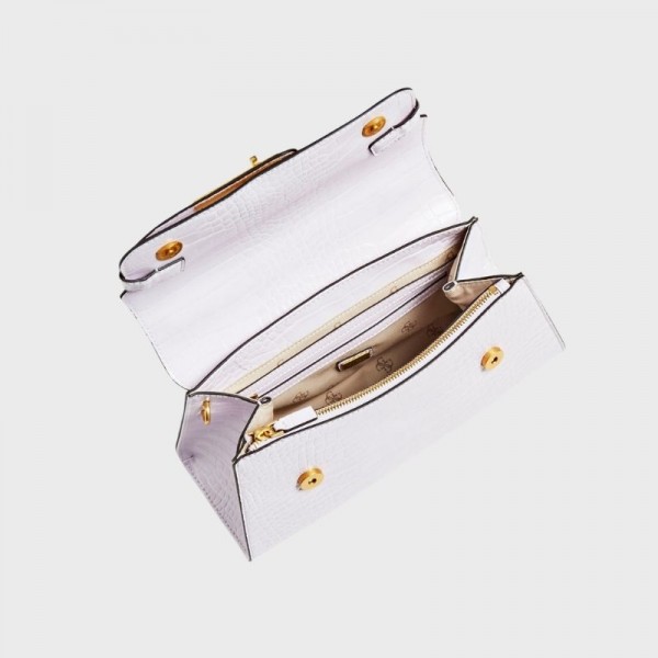 Guess - Sac à main Enisa imprimé croco