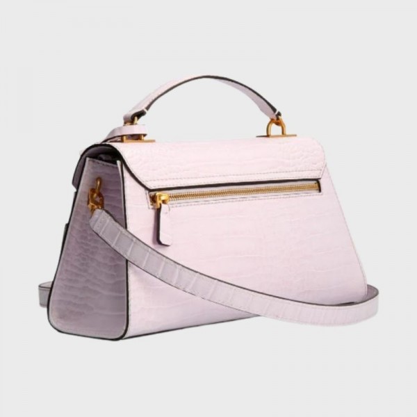 Guess - Sac à main Enisa imprimé croco