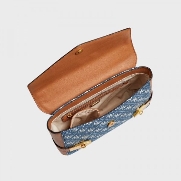 Guess - Sac bandoulière Zadie denim