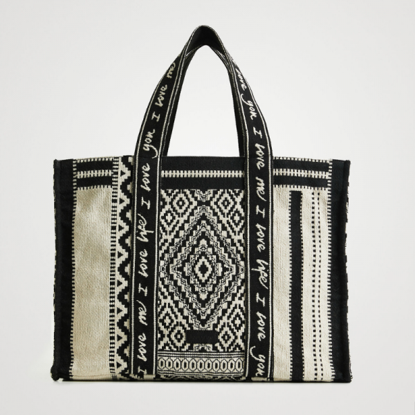 Cabas ethnique Desigual 22saxa19 Pecari