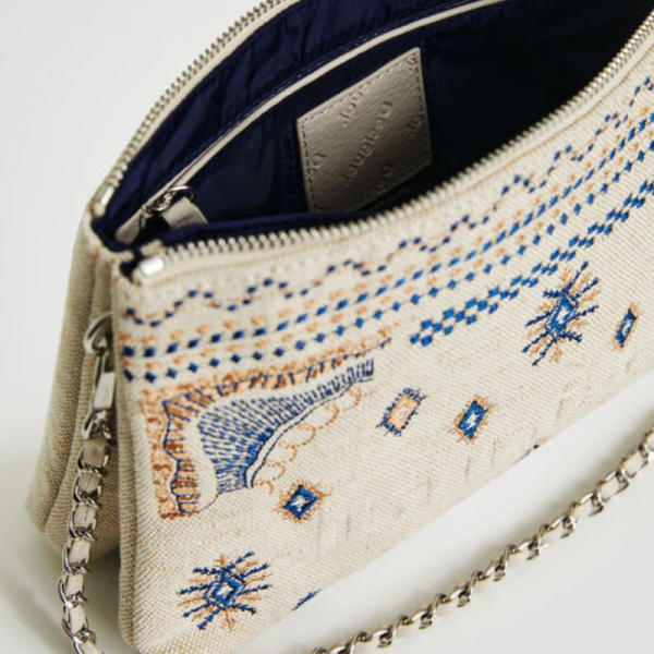 Desigual - Sac bandoulière ethnique...