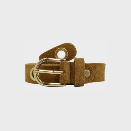 Ceinture en cuir longue à nouer