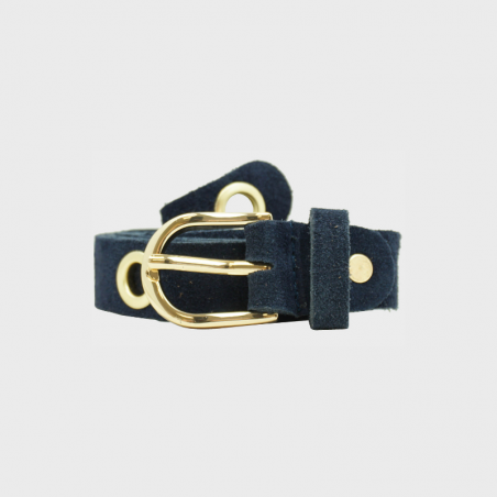 Ceinture en cuir longue à nouer