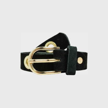 Ceinture en cuir longue à nouer