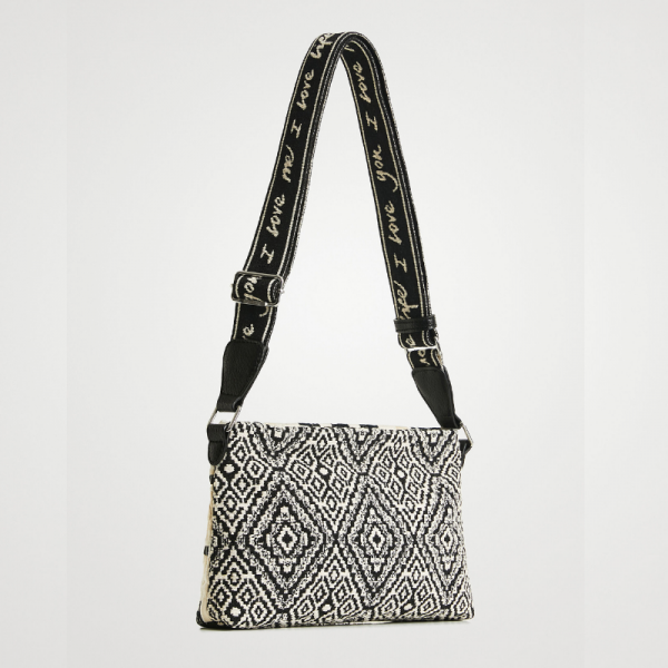 Desigual - Sac bandoulière ethnique...