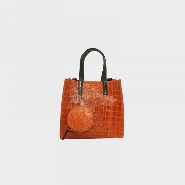 Anais - Petit cabas en cuir façon...