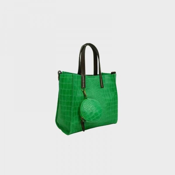 Anais - Petit cabas en cuir façon...