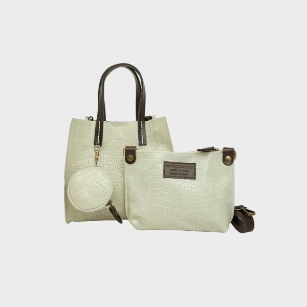 Anais - Petit cabas en cuir façon...