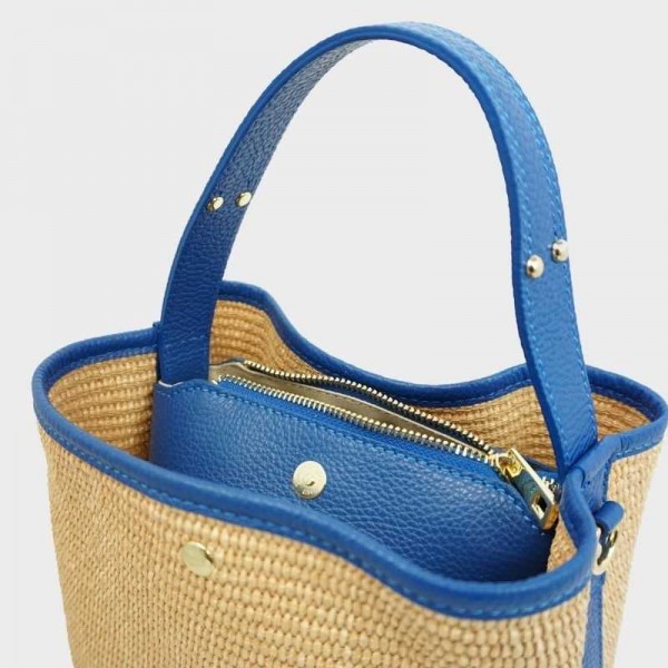 Anais - Panier en raphia Cassis