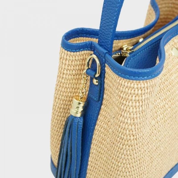 Anais - Panier en raphia Cassis