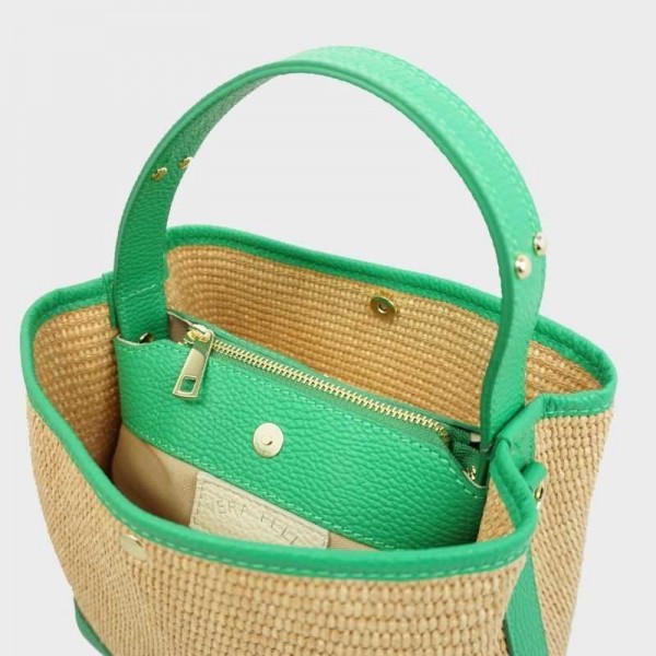 Anais - Panier en raphia Cassis