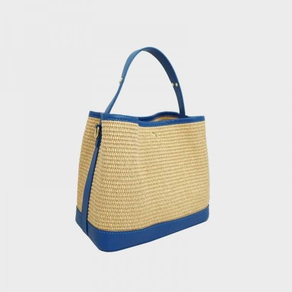 Anais - Panier en raphia Cassis